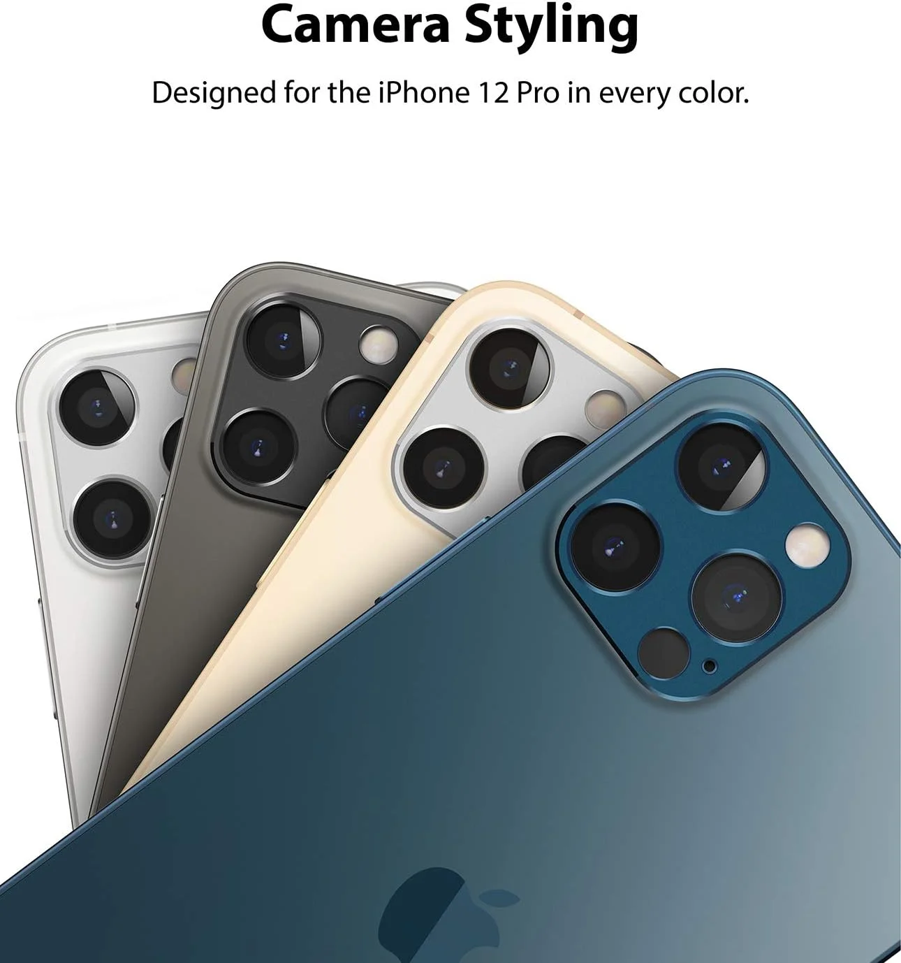 محافظ لنز دوربین Ringke سازگار با آیفون 12 پرو، فریم آلومینیومی، برچسب محافظ سخت - نقره ای محافظ لنز دوربین Ringke سازگار با آیفون 12 پرو، فریم آلومینیومی، برچسب محافظ سخت - نقره ای