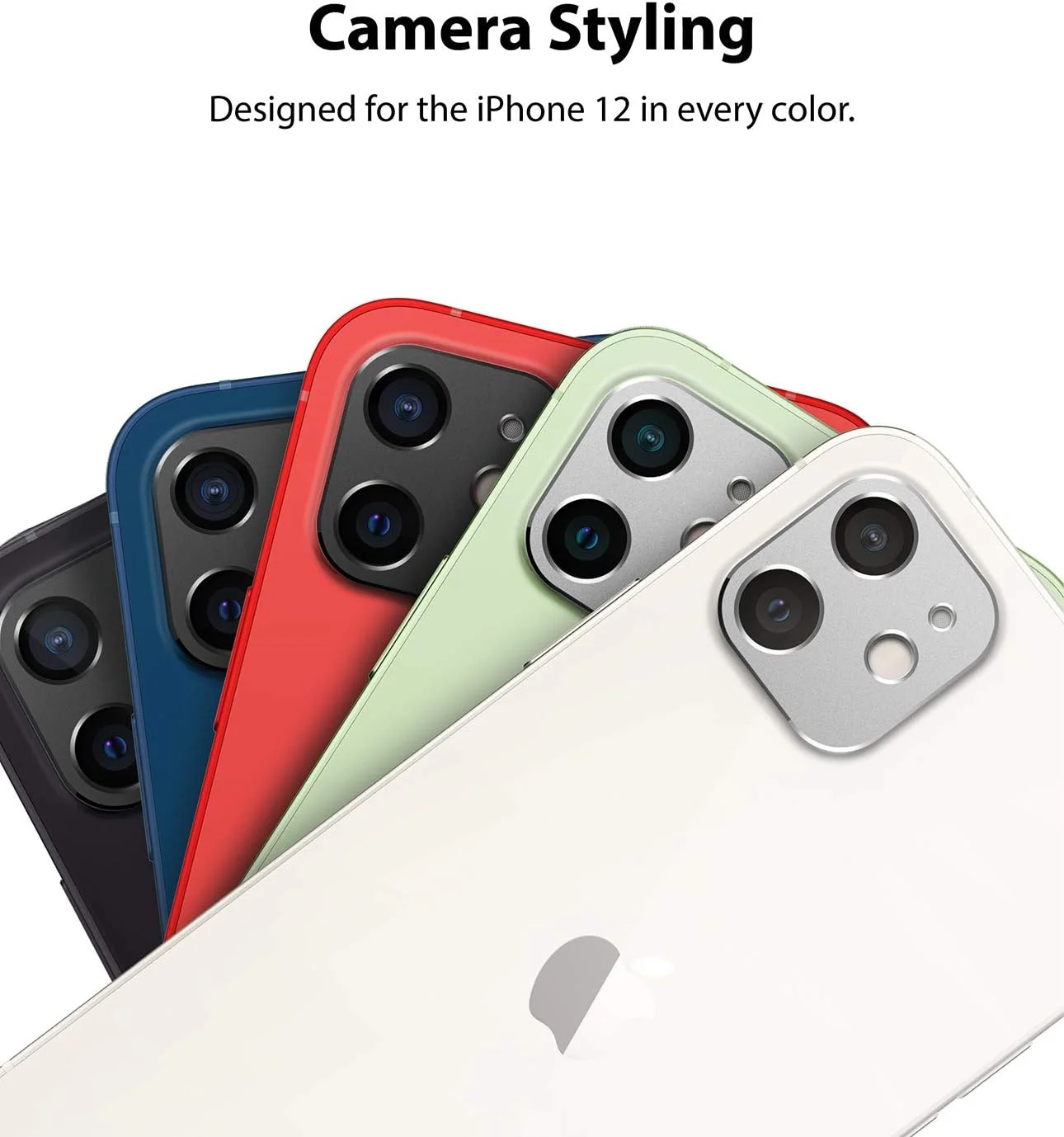 محافظ لنز دوربین آلومینیومی رینکه سازگار با آیفون 12 - نقره ای محافظ لنز دوربین آلومینیومی رینکه سازگار با آیفون 12 - نقره ای