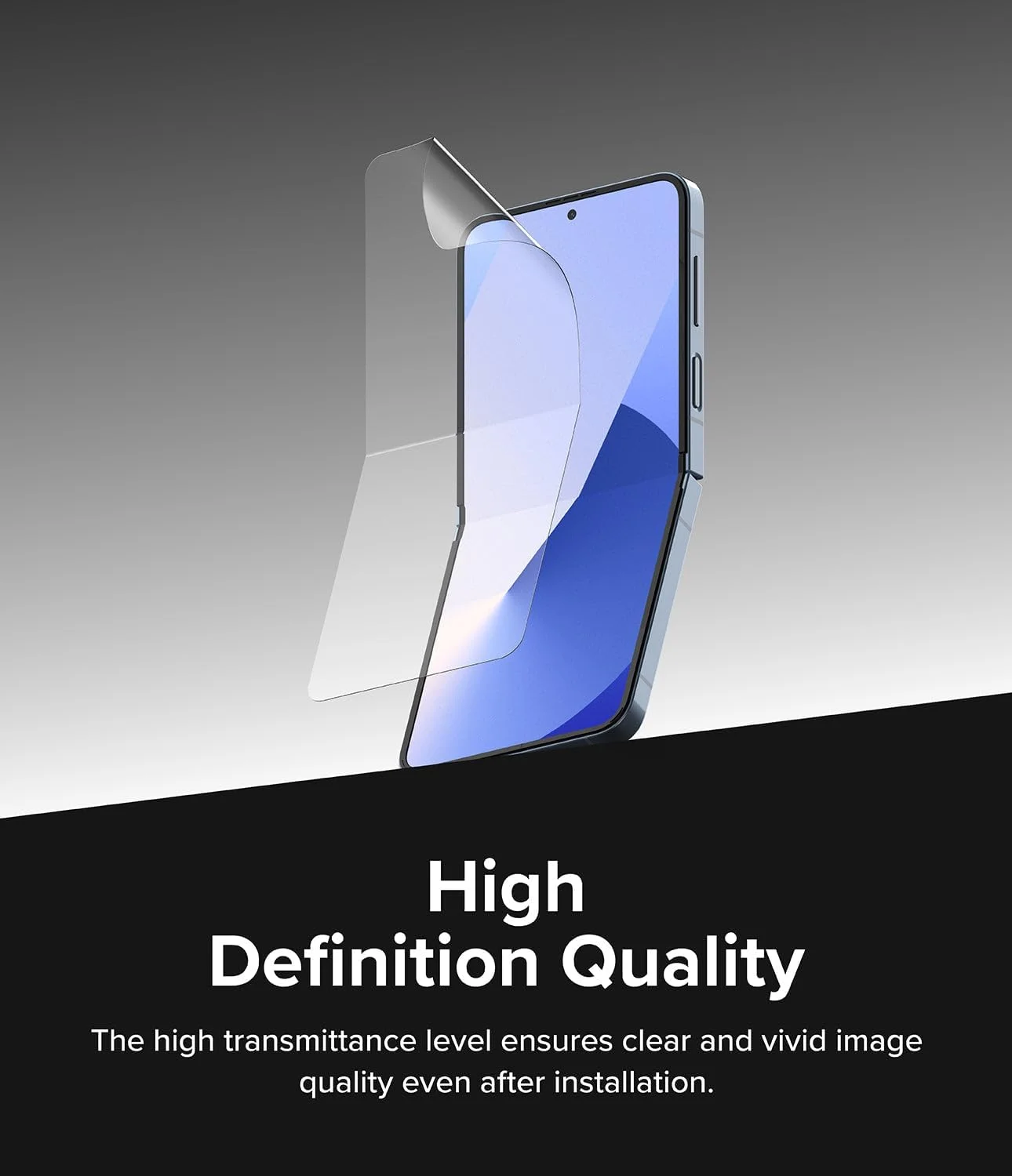 Ringke [2 Pack] Dual Easy Film Compatible with Samsung Galaxy Z Flip 6 Screen Protector, Premium Full Cover Film Easy Application Case Friendly Screen Protector