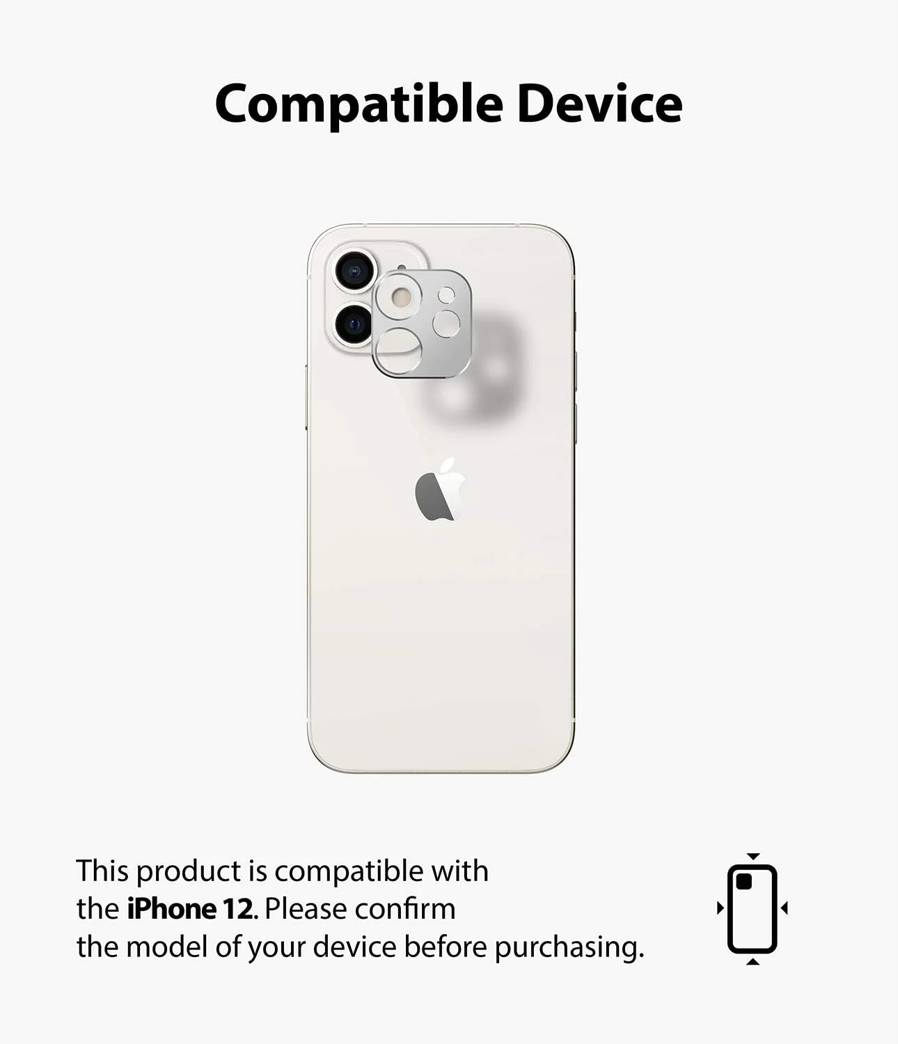 محافظ لنز دوربین آلومینیومی رینکه سازگار با آیفون 12 - نقره ای محافظ لنز دوربین آلومینیومی رینکه سازگار با آیفون 12 - نقره ای