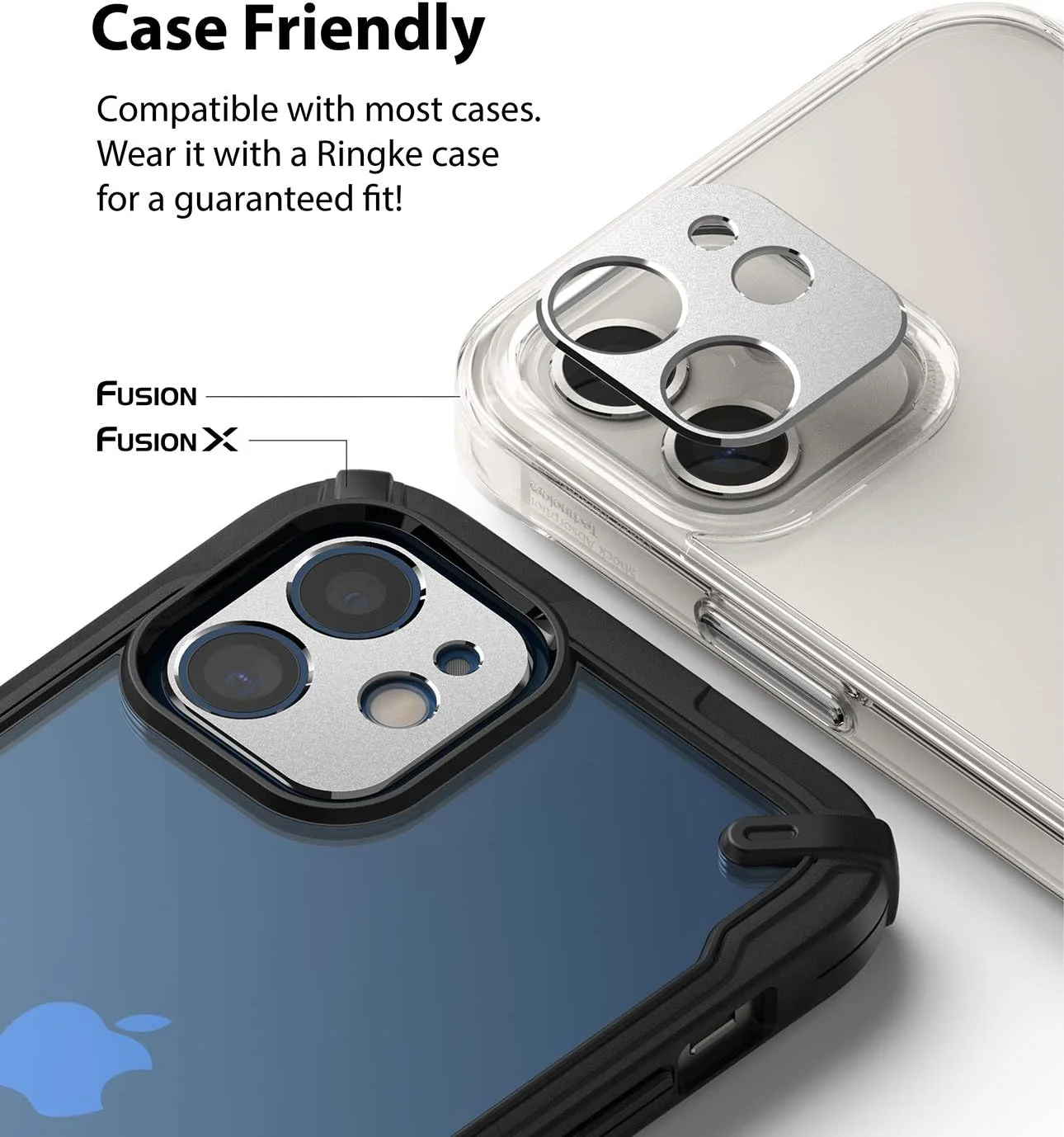 محافظ لنز دوربین آلومینیومی رینکه سازگار با آیفون 12 - نقره ای محافظ لنز دوربین آلومینیومی رینکه سازگار با آیفون 12 - نقره ای