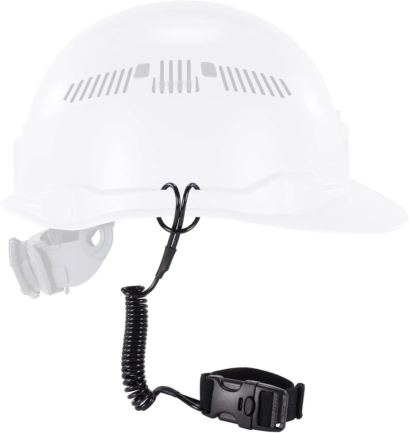 بند ابزار فنری ارگوداین با سر سگکی، طراحی بدون گیر کردن، اتصال آسان به کلاه ایمنی، ابزار یا اشیاء قیمتی کوچک، ظرفیت وزن 2 پوند، مدل Squids 3157، مشکی بند ابزار فنری ارگوداین با سر سگکی، طراحی بدون گیر کردن، اتصال آسان به کلاه ایمنی، ابزار یا اشیاء قیمتی کوچک، ظرفیت وزن 2 پوند، مدل Squids 3157، مشکی