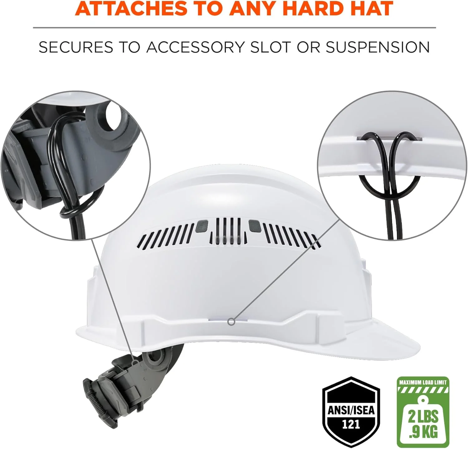 بند ابزار فنری ارگوداین با سر سگکی، طراحی بدون گیر کردن، اتصال آسان به کلاه ایمنی، ابزار یا اشیاء قیمتی کوچک، ظرفیت وزن 2 پوند، مدل Squids 3157، مشکی بند ابزار فنری ارگوداین با سر سگکی، طراحی بدون گیر کردن، اتصال آسان به کلاه ایمنی، ابزار یا اشیاء قیمتی کوچک، ظرفیت وزن 2 پوند، مدل Squids 3157، مشکی