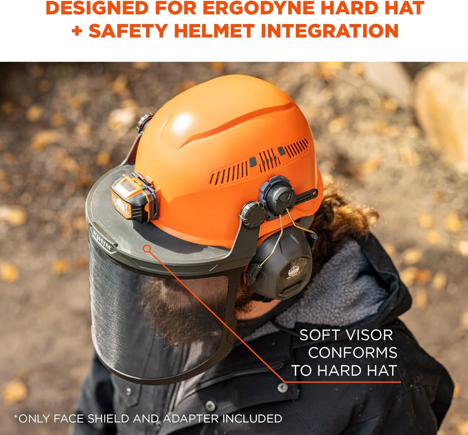 محافظ صورت توری کلاه ایمنی Ergodyne Skullerz 8989، آداپتور برای کلاه ایمنی و کلاه های ایمنی محافظ صورت توری کلاه ایمنی Ergodyne Skullerz 8989، آداپتور برای کلاه ایمنی و کلاه های ایمنی