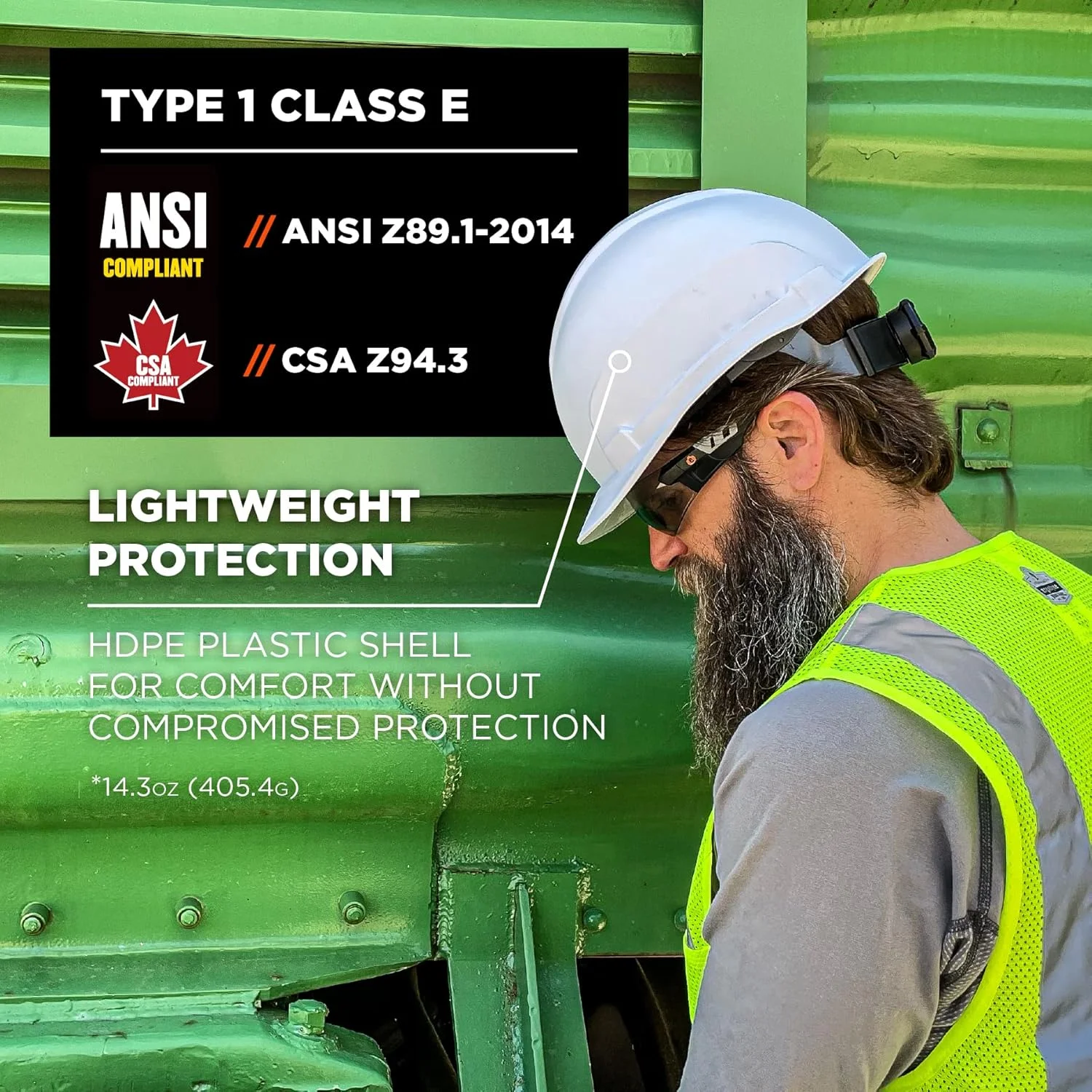 کلاه ایمنی ارگوداین Skullerz 8967 کلاس E، سبک وزن، مدل لبه دار، سیستم تعلیق храповиک 6 نقطه ای قابل تنظیم، پوسته HDPE، لیمویی کلاه ایمنی ارگوداین Skullerz 8967 کلاس E، سبک وزن، مدل لبه دار، سیستم تعلیق храповиک 6 نقطه ای قابل تنظیم، پوسته HDPE، لیمویی