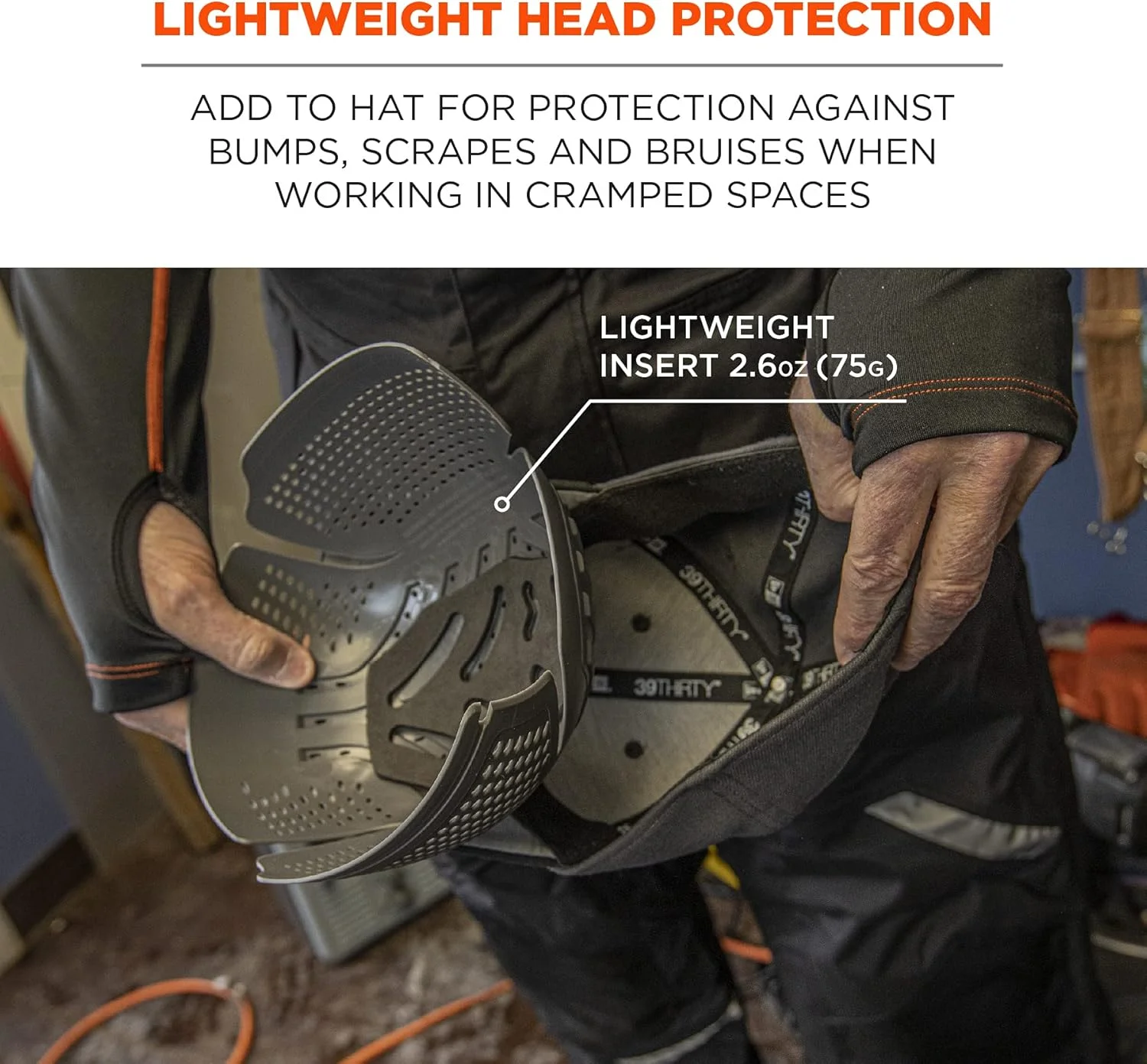 محافظ سر ضربه گیر جهانی Ergodyne Skullerz 8945F(x) با تهویه اضافی، مناسب برای هر کلاه بیسبالی محافظ سر ضربه گیر جهانی Ergodyne Skullerz 8945F(x) با تهویه اضافی، مناسب برای هر کلاه بیسبالی