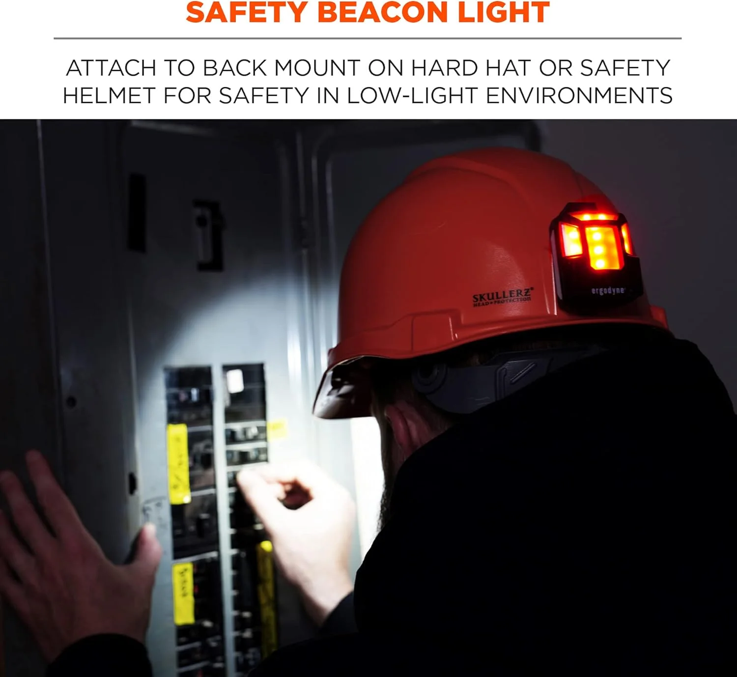 چراغ ایمنی کلاه سخت Ergodyne Skullerz 8993، اتصال مغناطیسی برای چراغ سیگنال قرمز قابل حمل، قابل شارژ، سازگار با کلاه های سخت Skullerz، کلاه ایمنی، مشکی چراغ ایمنی کلاه سخت Ergodyne Skullerz 8993، اتصال مغناطیسی برای چراغ سیگنال قرمز قابل حمل، قابل شارژ، سازگار با کلاه های سخت Skullerz، کلاه ایمنی، مشکی