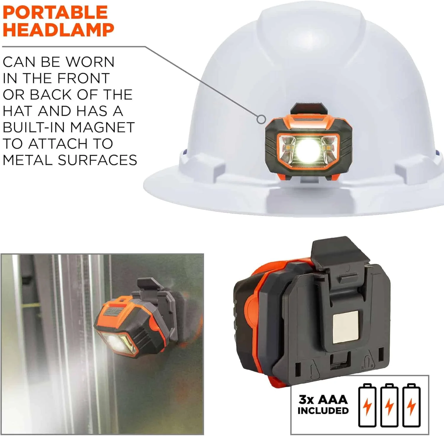 کلاه ایمنی لبه دار ارگوداین - 60152 به همراه چراغ، لبه کامل، سیستم تعلیق храпови، کلاس E، Skullerz 8971LED، سفید کلاه ایمنی لبه دار ارگوداین - 60152 به همراه چراغ، لبه کامل، سیستم تعلیق храпови، کلاس E، Skullerz 8971LED، سفید