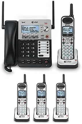 سیستم تلفن/پیامگیر 4 خطه AT&T SB67138 DECT6، دارای 1 هدست سیمی/1 هدست بی سیم سیستم تلفن/پیامگیر 4 خطه AT&T SB67138 DECT6، دارای 1 هدست سیمی/1 هدست بی سیم