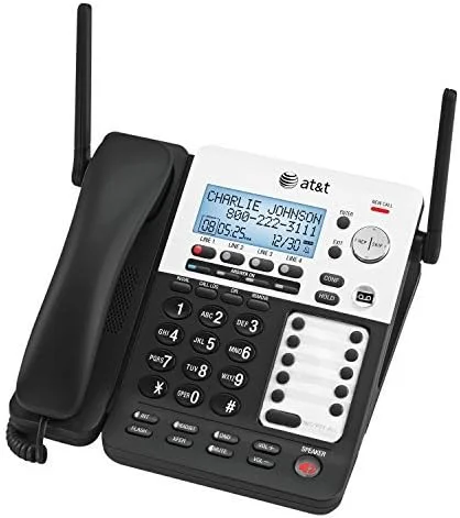 سیستم تلفن سیمی/بی سیم 4 خطه AT&T SB67118 / SB67138 به همراه 5 گوشی بی سیم SB67108 سیستم تلفن سیمی/بی سیم 4 خطه AT&T SB67118 / SB67138 به همراه 5 گوشی بی سیم SB67108