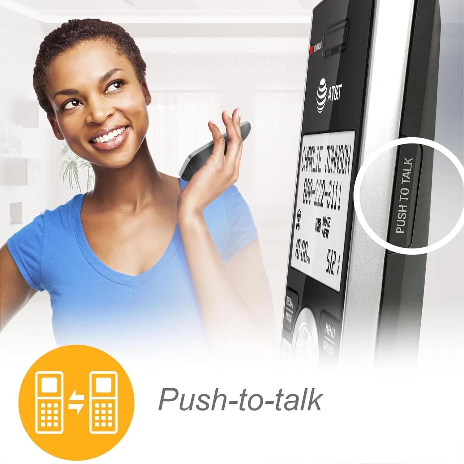 تلفن رومیزی/بی سیم دو گوشی AT&T CL84207 DECT 6.0 برای منزل با برد طولانی، منشی تلفنی، مسدود کردن تماس، اعلام شناسه تماس گیرنده، اینترکام و حالت تغذیه از خط، نقره ای/مشکی تلفن رومیزی/بی سیم دو گوشی AT&T CL84207 DECT 6.0 برای منزل با برد طولانی، منشی تلفنی، مسدود کردن تماس، اعلام شناسه تماس گیرنده، اینترکام و حالت تغذیه از خط، نقره ای/مشکی