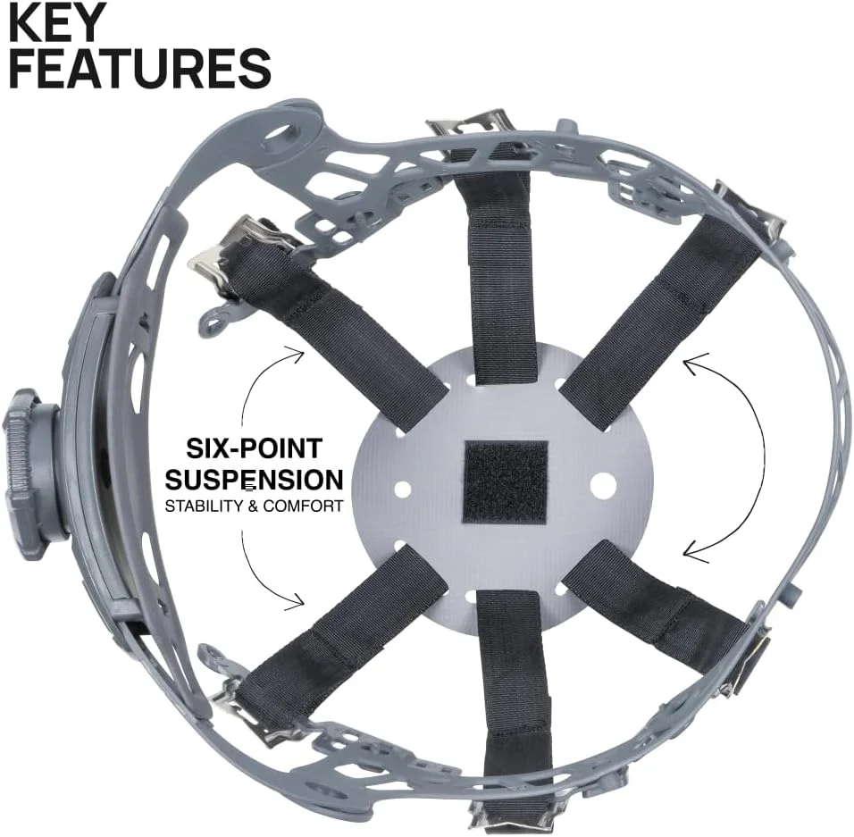 Klein Tools CLMBRSPN Safety Helmet Suspension, Replacement Part for Klein Tools Safety Helmets with Ratchet Knob and Pivot Adjustment Klein Tools CLMBRSPN Safety Helmet Suspension, Replacement Part for Klein Tools Safety Helmets with Ratchet Knob and Pivot Adjustment
