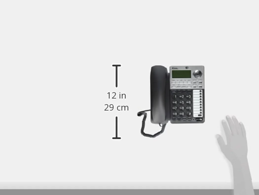 AT&T ML17939 2-Line Corded Telephone with Digital Answering System and Caller ID/Call Waiting, Black/Silver AT&T ML17939 2-Line Corded Telephone with Digital Answering System and Caller ID/Call Waiting, Black/Silver
