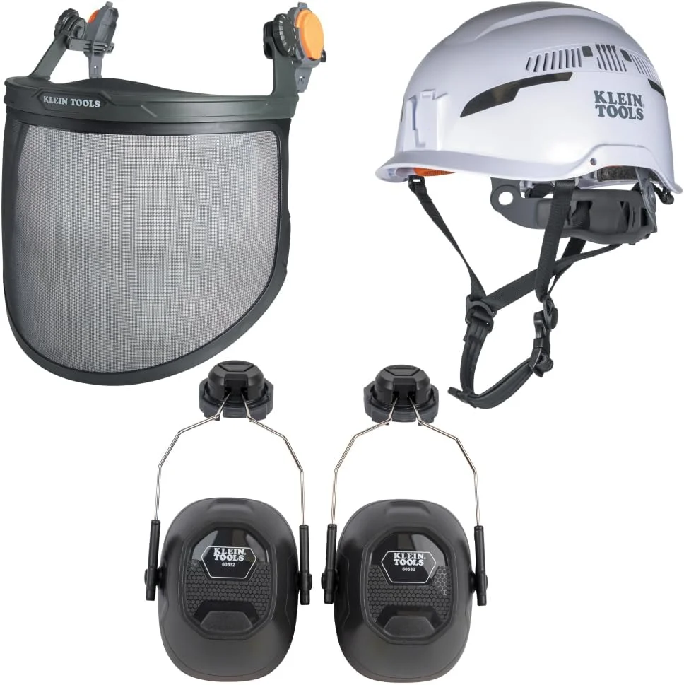 کیت ایمنی کار در جنگل کلاین تولز 60545 شامل کلاه ایمنی، محافظ صورت توری و گوشی محافظ شنوایی، 3 تکه کیت ایمنی کار در جنگل کلاین تولز 60545 شامل کلاه ایمنی، محافظ صورت توری و گوشی محافظ شنوایی، 3 تکه