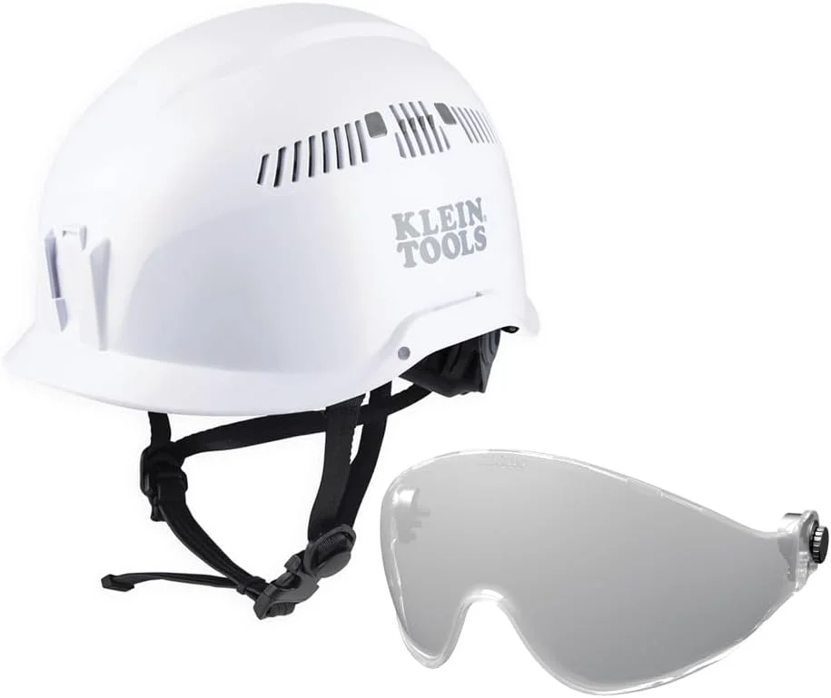 کیت کلاه ایمنی 2 تکه Klein Tools برای ایمنی، راحتی و تناسب بهینه طراحی شده است. طراحی جمع و جور و سبک وزن کلاه ایمنی، با بند چانه، امکان کار راحت در فضاهای محدود و کاربردهای در ارتفاع را فراهم می کند. ویزور شفاف بادوام ضد مه و مقاوم در برابر خراش با پوشش UV، راحتی و محافظت بیشتری را ارائه می دهد. برای بیش از 160 سال، Klein Tools ابزارهای دستی با کیفیت عالی و درجه حرفه ای تولید کرده است که عملکرد، دوام و دقت مورد نیاز برای انجام درست کار را ارائه می دهند. خانواده مهندسان، کارگران و صنعتگران ما همچنان شش نسل تخصص را در هر ابزاری که ایجاد می کنیم با استفاده از تنها بالاترین کیفیت مواد، کارایی برتر و نگه داشتن تولید تا حد امکان نزدیک به خانه، قرار می دهند. Klein فقط نام شرکت ما نیست، بلکه نام خانوادگی ما نیز هست. و از آنجایی که ما یک شرکت آمریکایی هستیم که متعلق به خانواده و اداره می شود، می دانید که می توانید روی ما حساب کنید که فردا اینجا باشیم. Klein Tools فقط محصولات عالی نمی سازد، ما محصولات عالی می سازیم که در برابر خواسته های متخصصانی که هر روز از آنها استفاده می کنند، مقاومت می کنند ... از سال 1857.