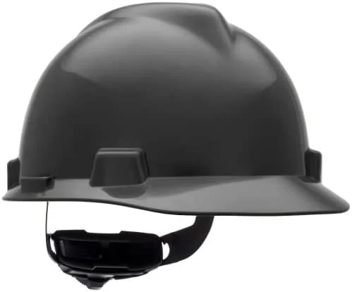 کلاه ایمنی شیاردار پلی اتیلن MSA 492559 مدل V-Gard با سیستم تعلیق Fas-Trac، سایز استاندارد، مشکی کلاه ایمنی شیاردار پلی اتیلن MSA 492559 مدل V-Gard با سیستم تعلیق Fas-Trac، سایز استاندارد، مشکی