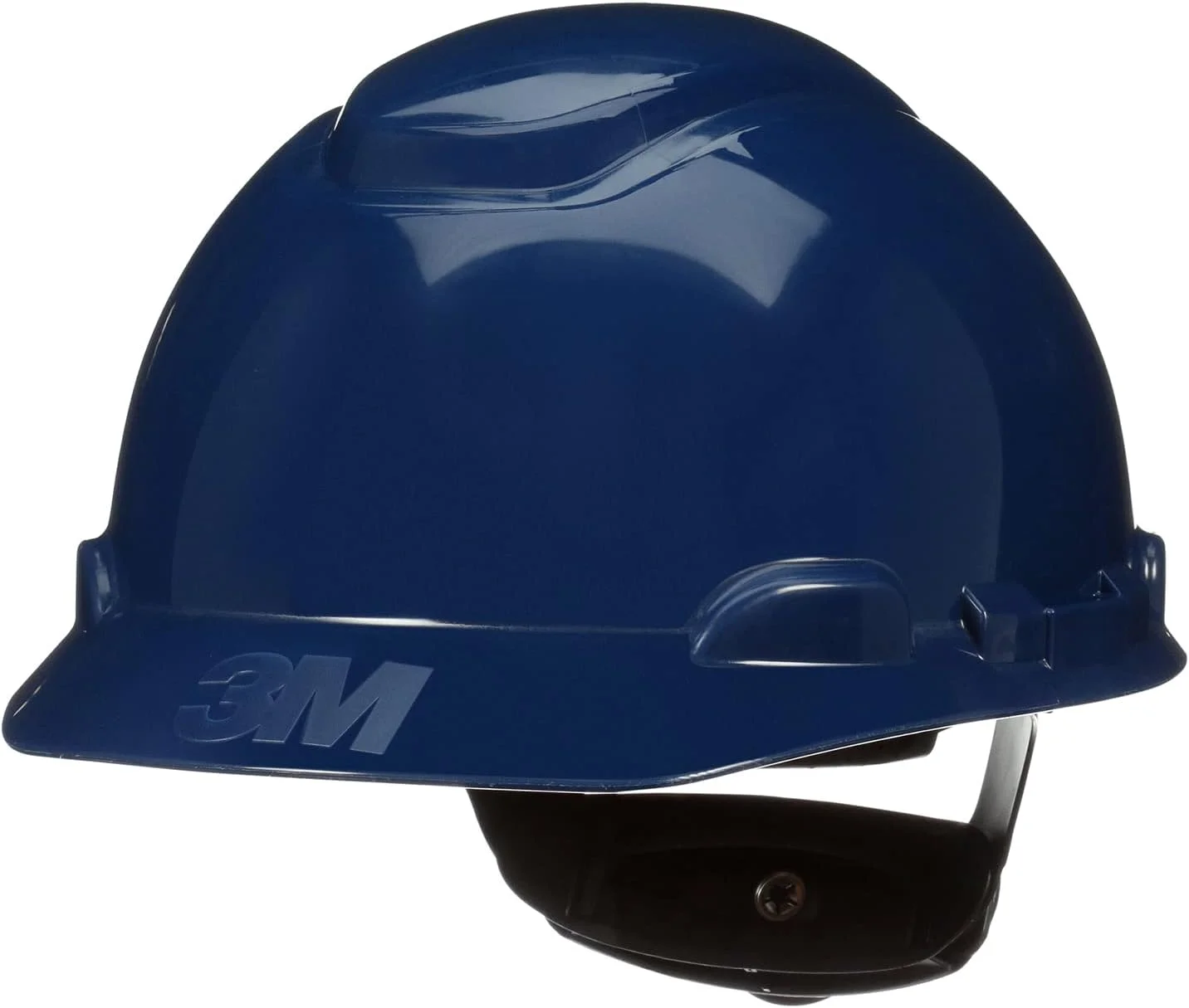 کلاه ایمنی 3M مدل SecureFit H-710SFR-UV، سرمه ای، کلاه ایمنی غیر تهویه دار با سنسور Uvicator، سیستم تعلیق храповика با پخش فشار 4 نقطه ای، ANSI Z87.1