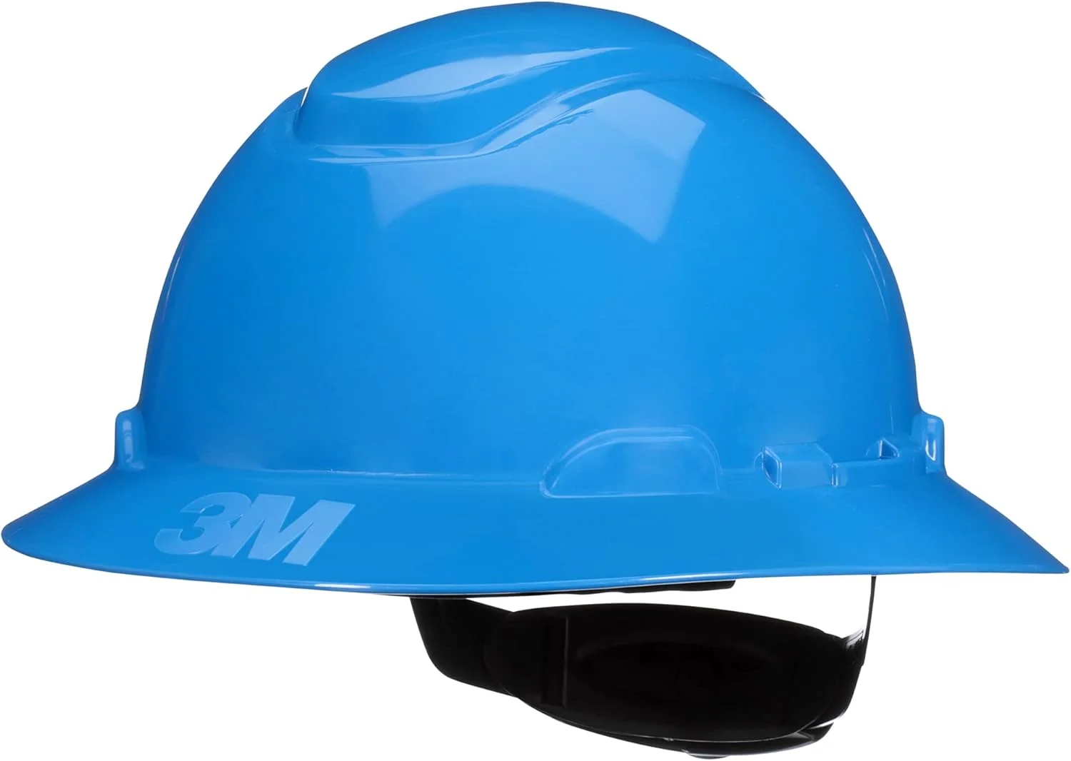 کلاه ایمنی SecureFit 3M مدل H-803SFR-UV، آبی، کلاه ایمنی لبه دار بدون تهویه با سنسور Uvicator، سیستم تعلیق храповика با پخش فشار 4 نقطه ای، ANSI Z87.1