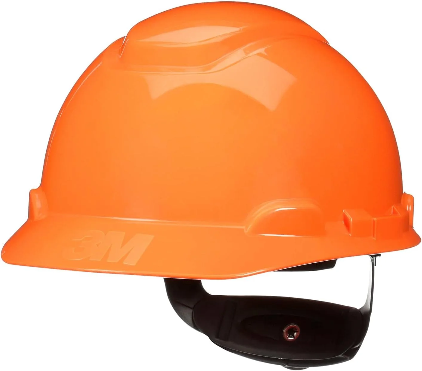 کلاه ایمنی 3M مدل SecureFit H-706SFR-UV، نارنجی، کلاه ایمنی بدون منفذ با حسگر Uvicator، سیستم تعلیق храповик 4 نقطه ای پخش فشار، ANSI Z87.1