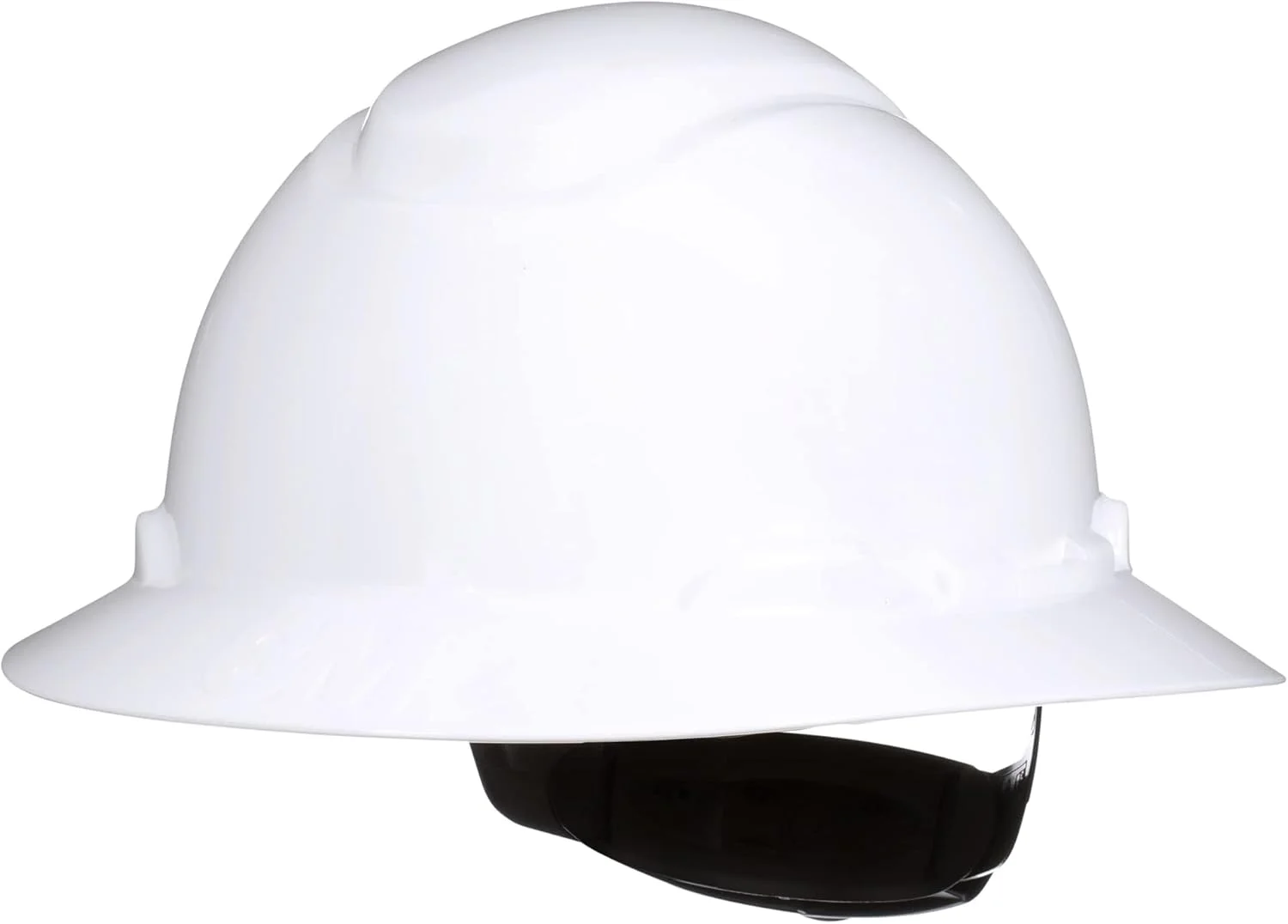 کلاه ایمنی Securefit 3M مدل H-801SFR-UV، سفید، کلاه ایمنی لبه دار بدون منفذ با سنسور Uvicator، سیستم تعلیق храповика 4 نقطه ای پخش فشار، ANSI Z87.1
