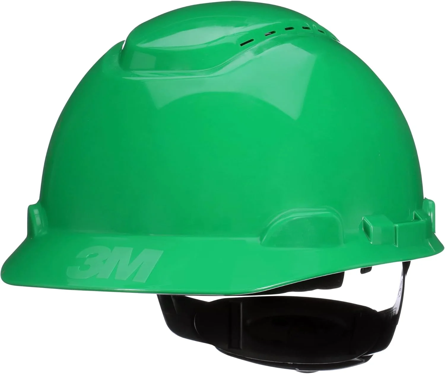 کلاه ایمنی 3M مدل SecureFit H-704SFV-UV، سبز، کلاه ایمنی تهویه دار با سنسور Uvicator، سیستم تعلیق храповик 4 نقطه ای پخش فشار، ANSI Z87.1