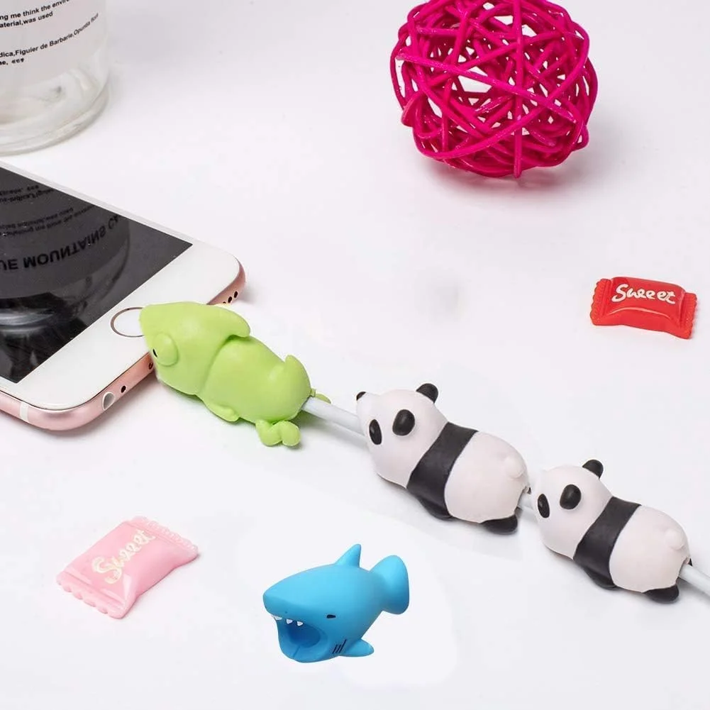 محافظ کابل طرح حیوانات، محافظ سیلیکونی کابل همراه با کیف زیپدار، لوازم جانبی کابل طرح حیوانات، جلوگیری از شکستگی کابل برای اکثر تلفنهای همراه، 12 عدد محافظ کابل طرح حیوانات، محافظ سیلیکونی کابل همراه با کیف زیپدار، لوازم جانبی کابل طرح حیوانات، جلوگیری از شکستگی کابل برای اکثر تلفنهای همراه، 12 عدد