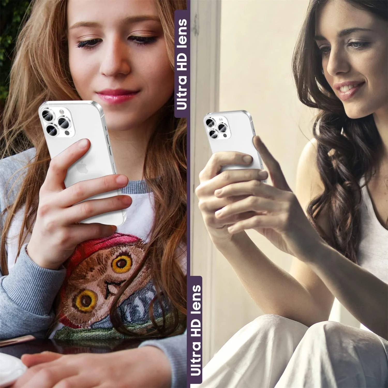 محافظ لنز دوربین شیشه ای حرارت دیده 9H پریمیوم KASTWAVE برای آیفون 14 پرو/پرو مکس - طراحی حلقه فلزی نقره ای برای محافظت نهایی محافظ لنز دوربین شیشه ای حرارت دیده 9H پریمیوم KASTWAVE برای آیفون 14 پرو/پرو مکس - طراحی حلقه فلزی نقره ای برای محافظت نهایی