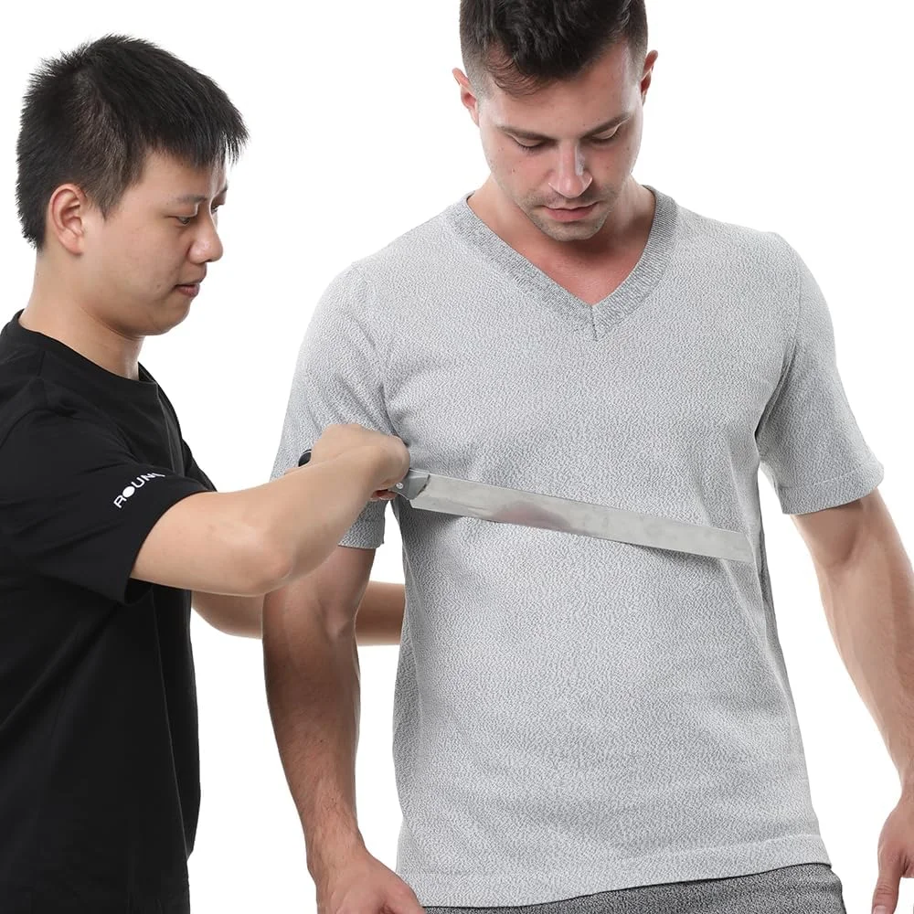 ژاکت زیپدار تک رو بافتنی - مقاوم در برابر سایش/مقاوم در برابر برش، ضد گاز گرفتگی، ضد پارگی، ضد ضربه، تی شرت، جلیقه ضد برش و ضد ضربه، برای محافظت از ایمنی شخصی، خاکستری روشن-L ژاکت زیپدار تک رو بافتنی - مقاوم در برابر سایش/مقاوم در برابر برش، ضد گاز گرفتگی، ضد پارگی، ضد ضربه، تی شرت، جلیقه ضد برش و ضد ضربه، برای محافظت از ایمنی شخصی، خاکستری روشن-L