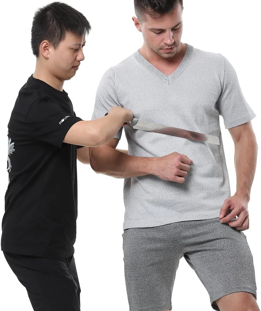 ژاکت زیپ‌دار تک رو بافتنی - مقاوم در برابر سایش/مقاوم در برابر برش، ضد گاز گرفتگی، ضد پارگی، ضد ضربه، تی شرت، جلیقه ضد برش و ضد ضربه، برای محافظت از ایمنی شخصی، خاکستری روشن-L