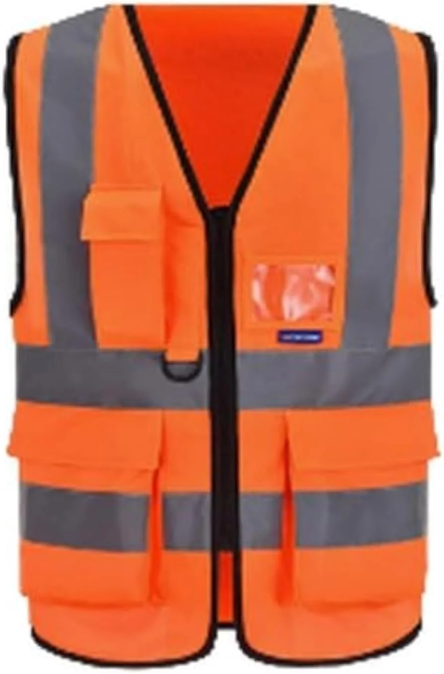 جلیقه ایمنی بازتابنده نئون روشن Silk Route با نوارهای بازتابنده 2 اینچی، سایز متوسط، نارنجی جلیقه ایمنی بازتابنده نئون روشن Silk Route با نوارهای بازتابنده 2 اینچی، سایز متوسط، نارنجی