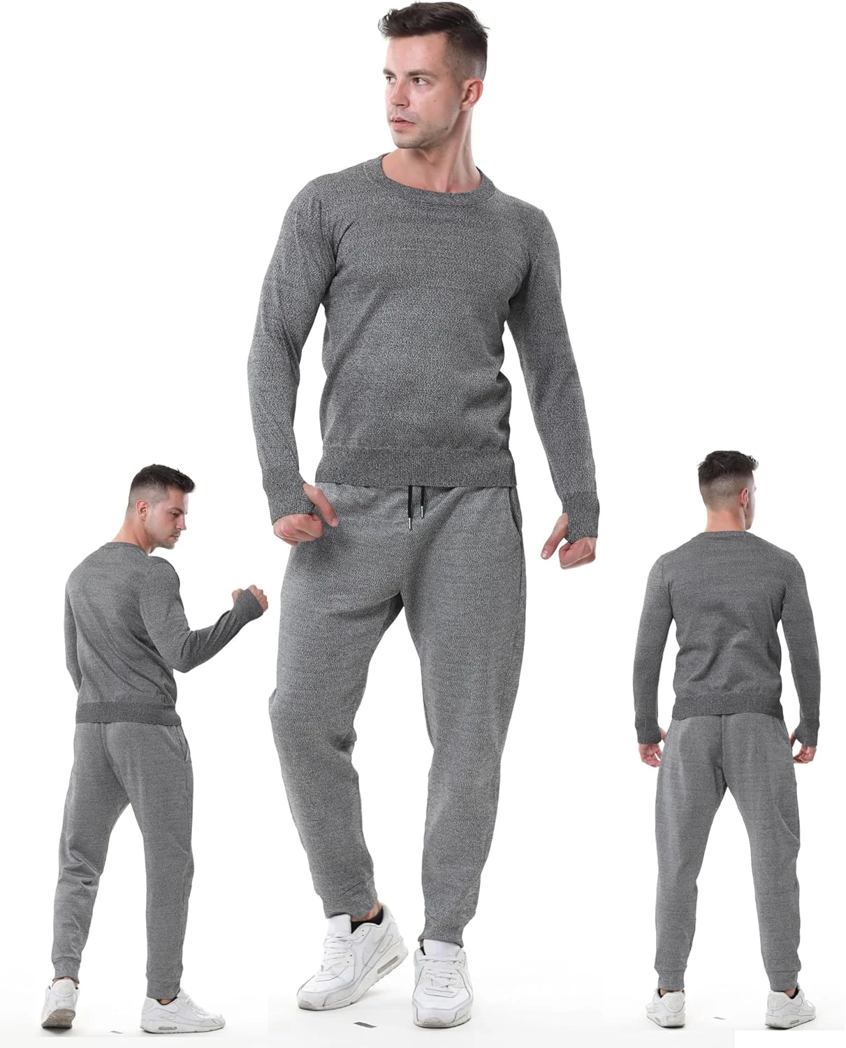 ست لباس محافظ سطح 5 ضد برش، شلوار آستین بلند ضد گاز گرفتگی، ضد پارگی، ضد ضربه، جلیقه ضد برش و ضد ضربه، برای محافظت از ایمنی شخصی، خاکستری-3XL