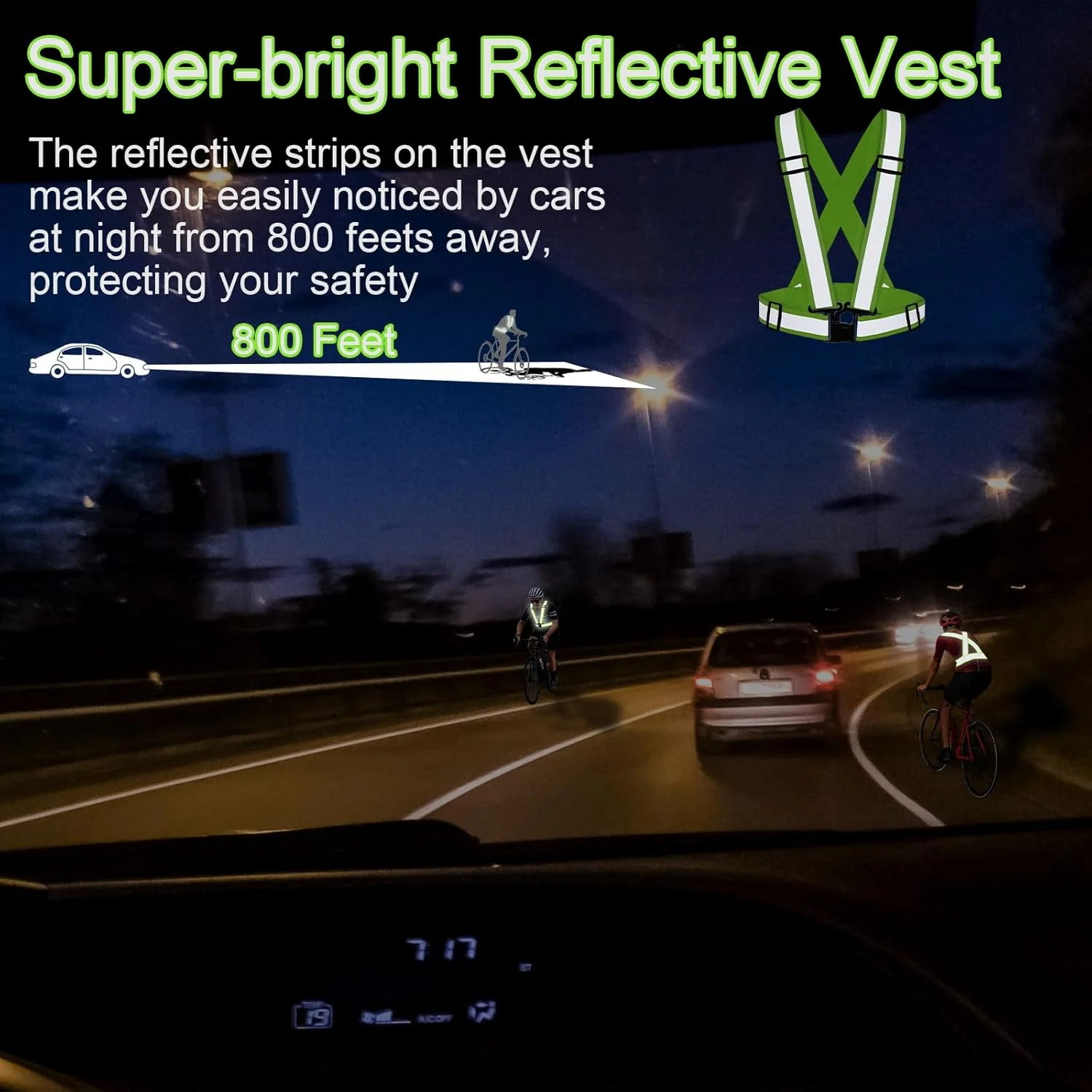 جلیقه ایمنی دید بالا 12 عددی، جلیقه نواری بازتابنده بزرگ شده، تجهیزات بند بازتابنده دید بالا نئون یونیسکس