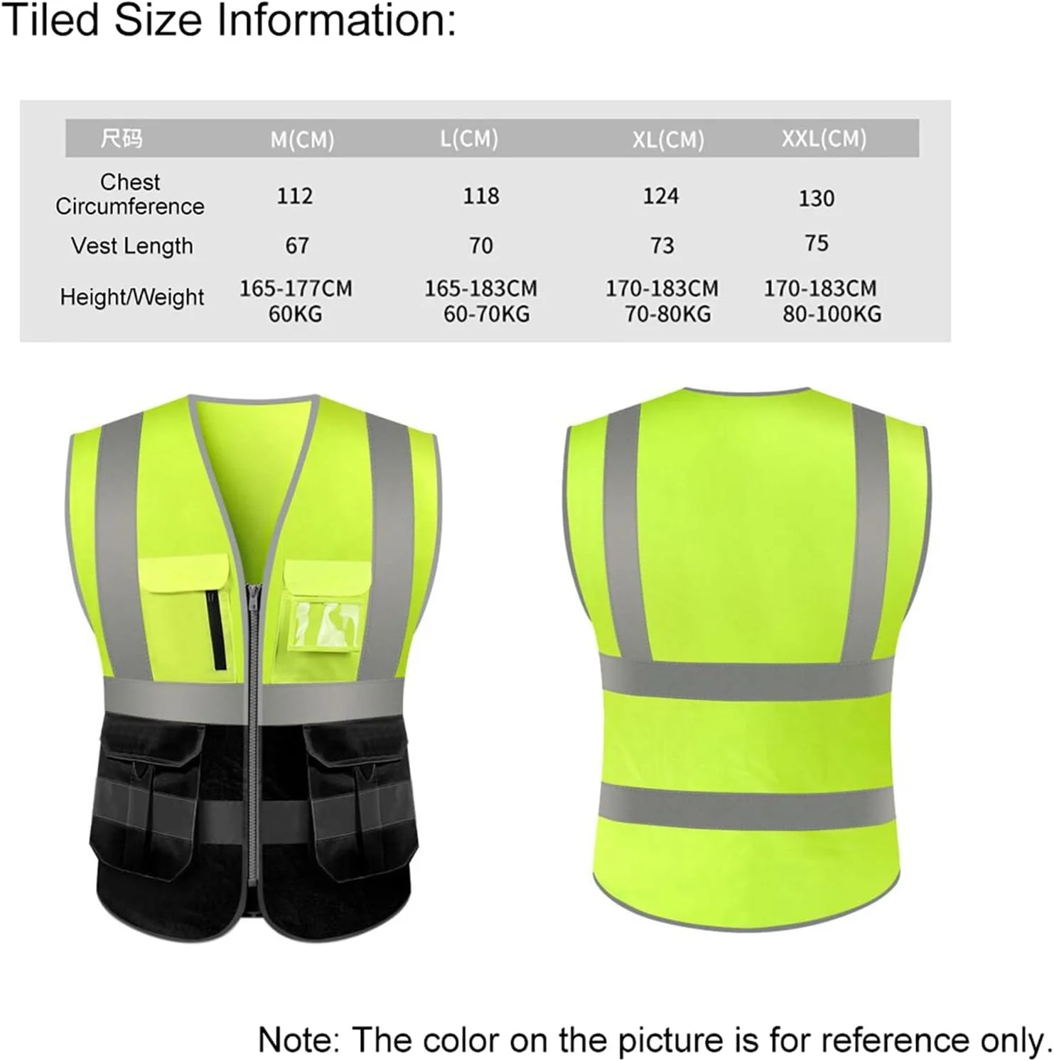 جلیقه بازتابنده نالمو، جلیقه ایمنی بازتابنده با دید بالا، جلیقه بازتابنده چند جیب، لباس کار، لباس کار امنیتی، لباس کار روز و شب، جلیقه ایمنی هشدار دهنده موتورسواری و دوچرخه سواری