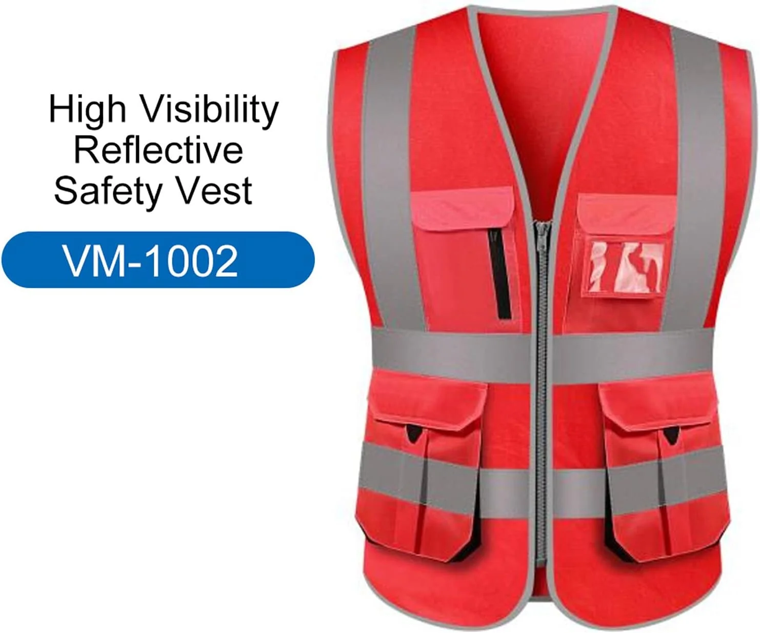 جلیقه بازتابنده نالمو، جلیقه ایمنی بازتابنده با دید بالا، جلیقه بازتابنده چند جیب، لباس کار، لباس کار امنیتی، لباس کار روز و شب، جلیقه ایمنی هشدار دهنده موتورسواری و دوچرخه سواری