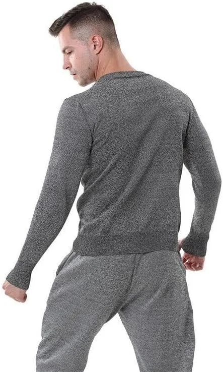 لباس محافظ ضد برش و ضد ضربه سطح 5، لباس ضد برش قابل تنظیم، تی شرت آستین بلند ضد گاز گرفتگی، ضد پارگی و ضد ضربه، مورد استفاده برای محافظت از ایمنی شخصی، خاکستری