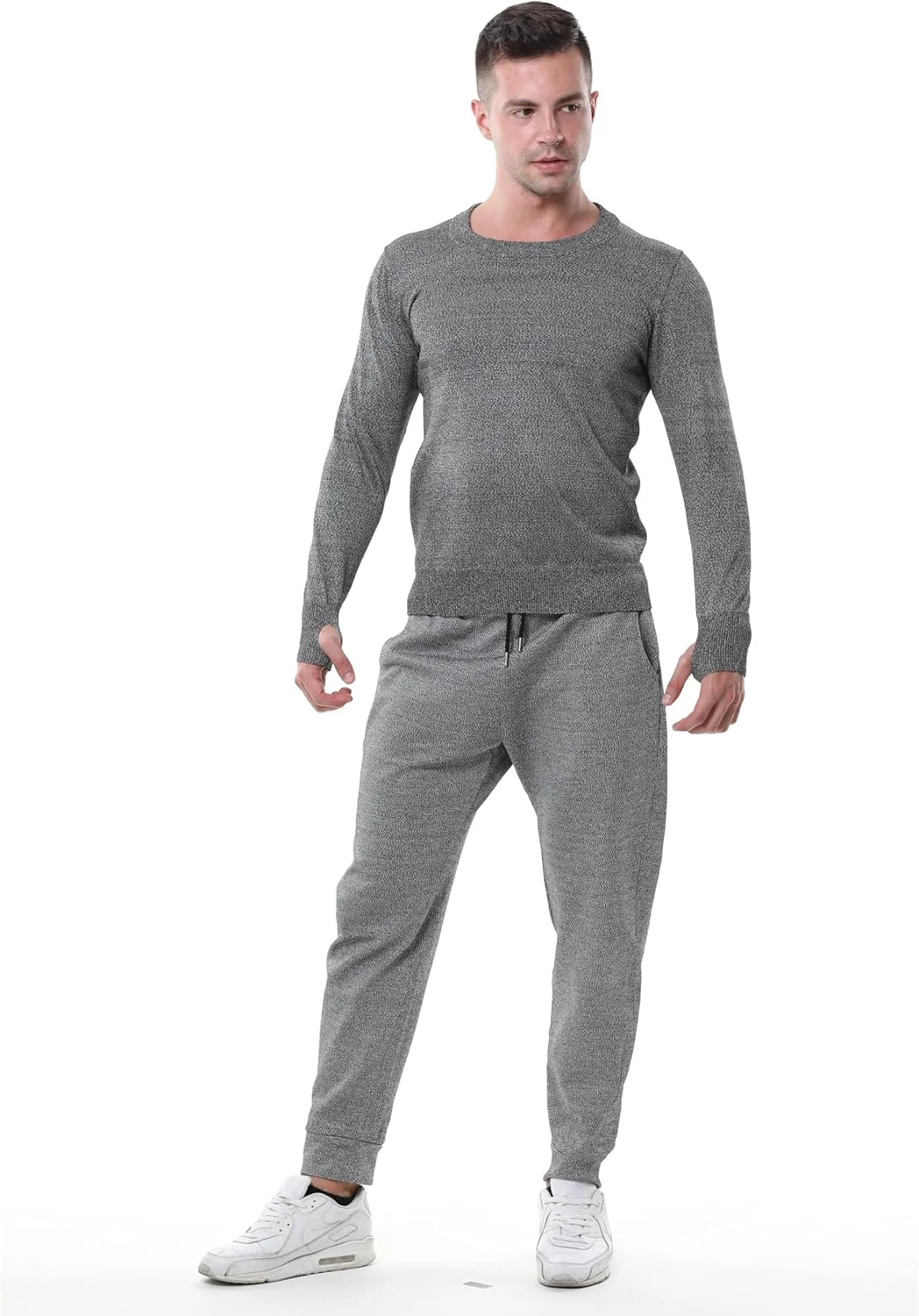 ست لباس محافظ سطح 5 ضد برش، شلوار آستین بلند ضد گاز گرفتگی، ضد پارگی، ضد ضربه، جلیقه ضد برش و ضد ضربه، برای محافظت از ایمنی شخصی، خاکستری-3XL