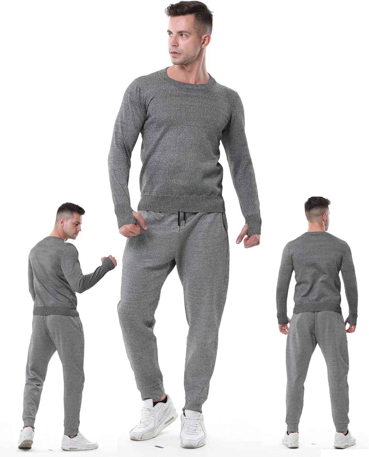 ست لباس محافظتی سطح 5 ضد برش سفارشی - شلوار و جلیقه آستین بلند ضد گازگرفتگی، ضد پارگی و ضد ضربه برای ایمنی شخصی - خاکستری