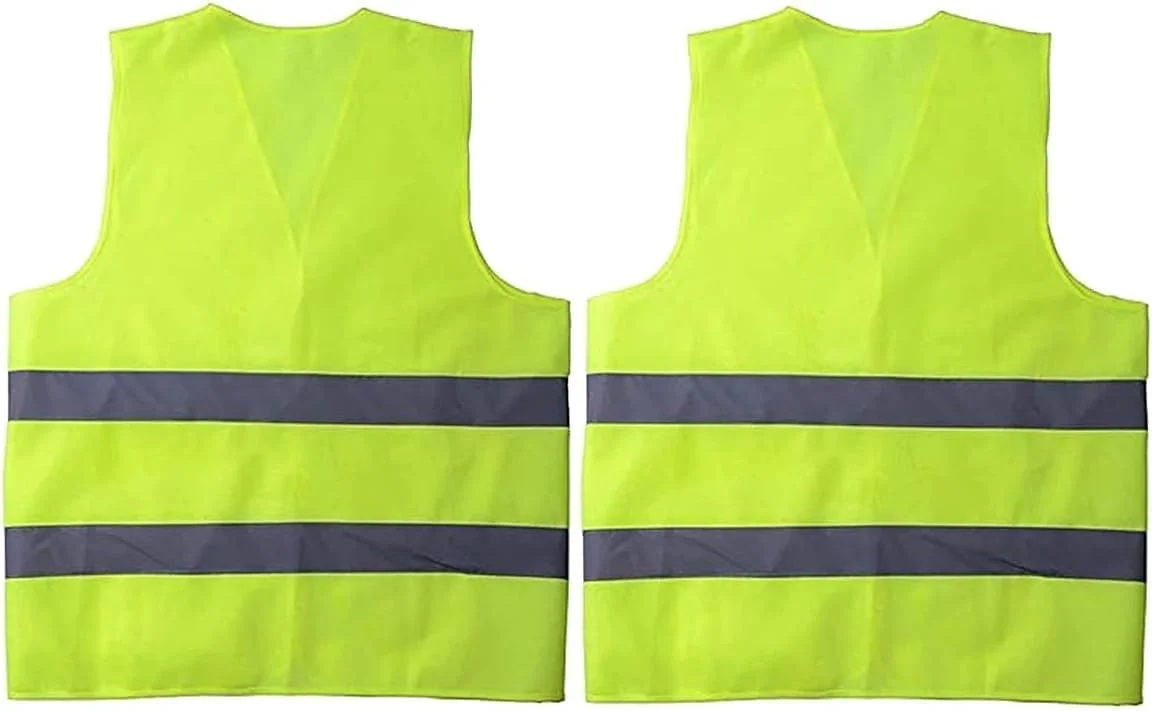 Silk Route - 2PCS Reflective Vest Working Clothes High Visibility Day Night Warning Safety Vest Traffic Construction Safety Clothing (green)