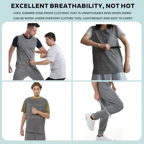 لباس محافظ برش، پیراهن آستین بلند ضد چاقو و جلیقه ضد ضربه برای پرسنل پلیس و امنیتی، مقاوم در برابر ضربه و برش، تجهیزات ایمنی سنگین