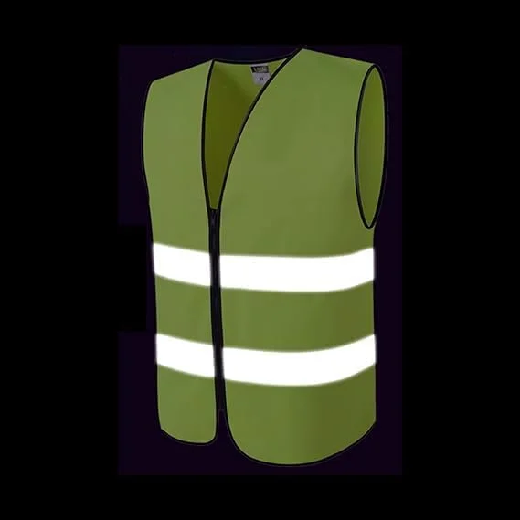 جلیقه ایمنی بازتابنده Silk Route - رنگ نئون روشن با نوارهای بازتابنده 2 اینچی - جلوی زیپ جلیقه ایمنی بازتابنده Silk Route - رنگ نئون روشن با نوارهای بازتابنده 2 اینچی - جلوی زیپ