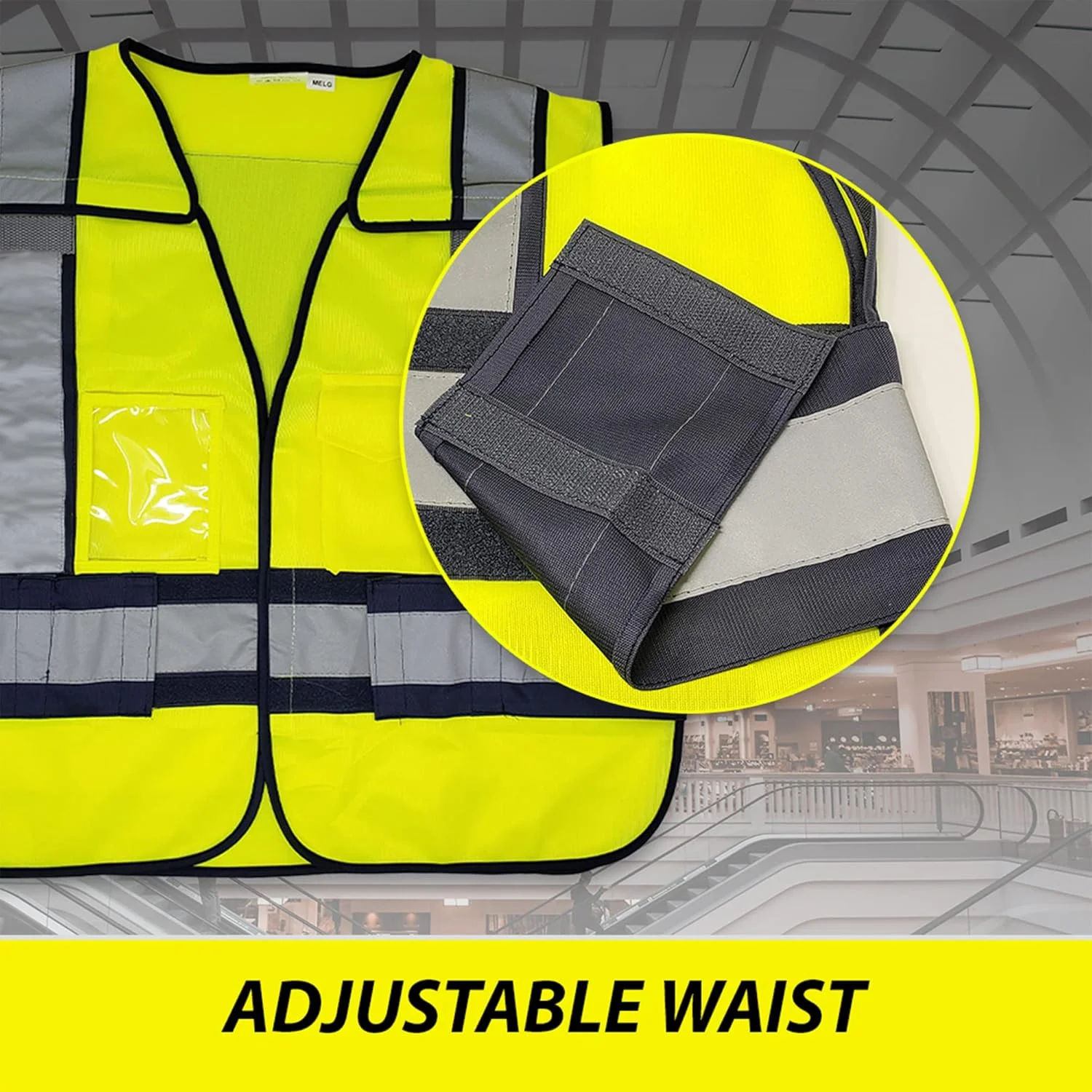 جلیقه شبرنگ (کلاس 2) VIEWBRITE، سبز لیمویی - جلیقه ایمنی کلانتری زرد با دید بالا و جدا شونده 5 نقطه جلیقه شبرنگ (کلاس 2) VIEWBRITE، سبز لیمویی - جلیقه ایمنی کلانتری زرد با دید بالا و جدا شونده 5 نقطه