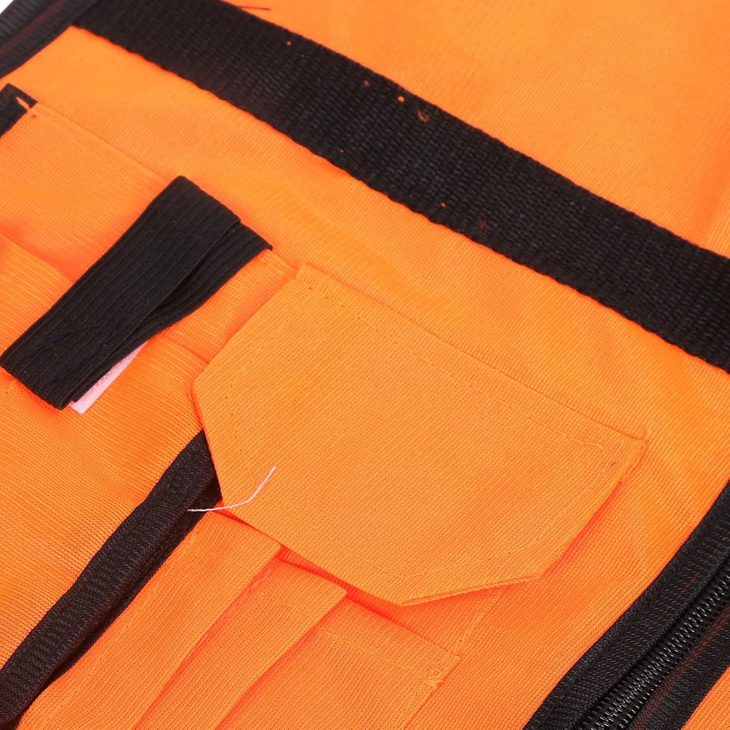 جلیقه دید بالا، جلیقه ایمنی دید بالا با نوارهای بازتابنده طراحی یونیسکس، جلیقه ساختمانی برای شب، انبار، مدیریت پارکینگ (XXXL)