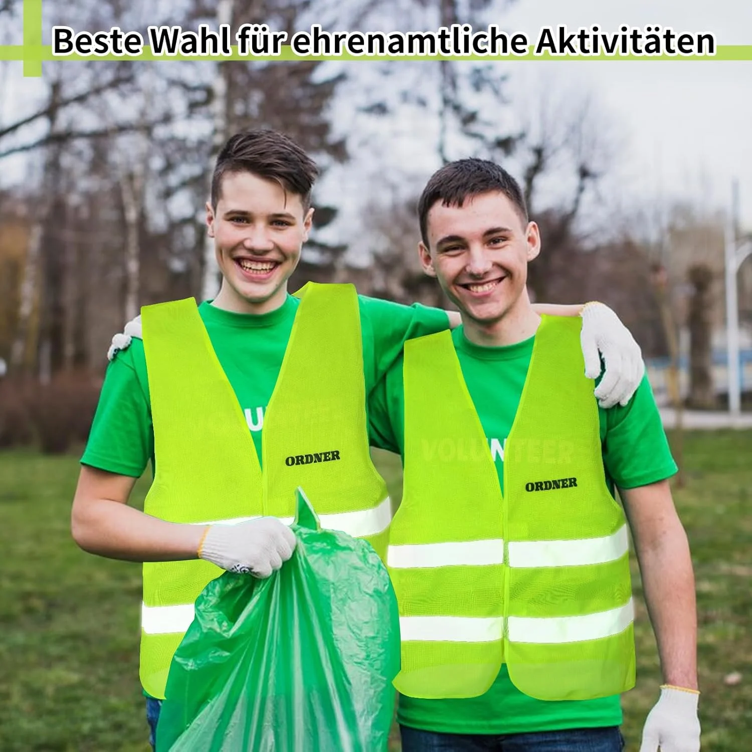 جلیقه ایمنی jiawaggag با پوشه چاپی، جلیقه های ایمنی زرد، جلیقه ایمنی با نوارهای بازتابنده