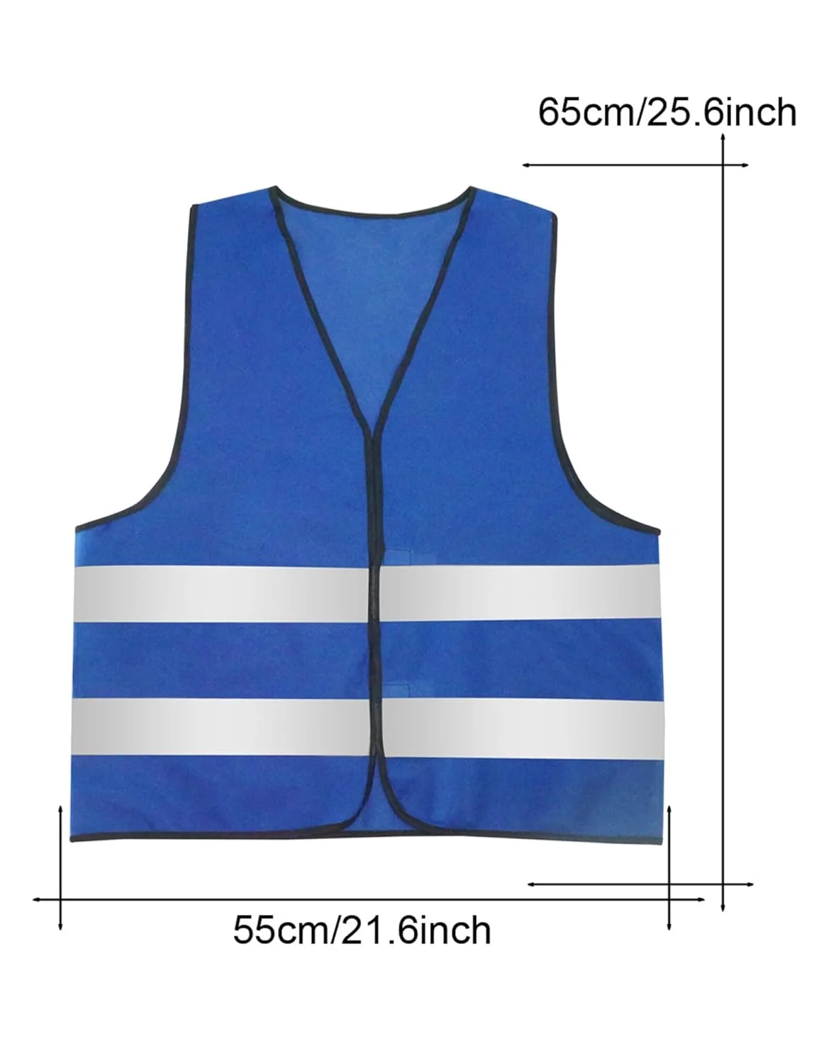 جلیقه ایمنی بازتابنده دید بالا مردانه و زنانه KEOYA، جلیقه توری ایمنی ساختمانی با رنگ روشن، مناسب ترافیک، 10 عددی / آبی خاکستری