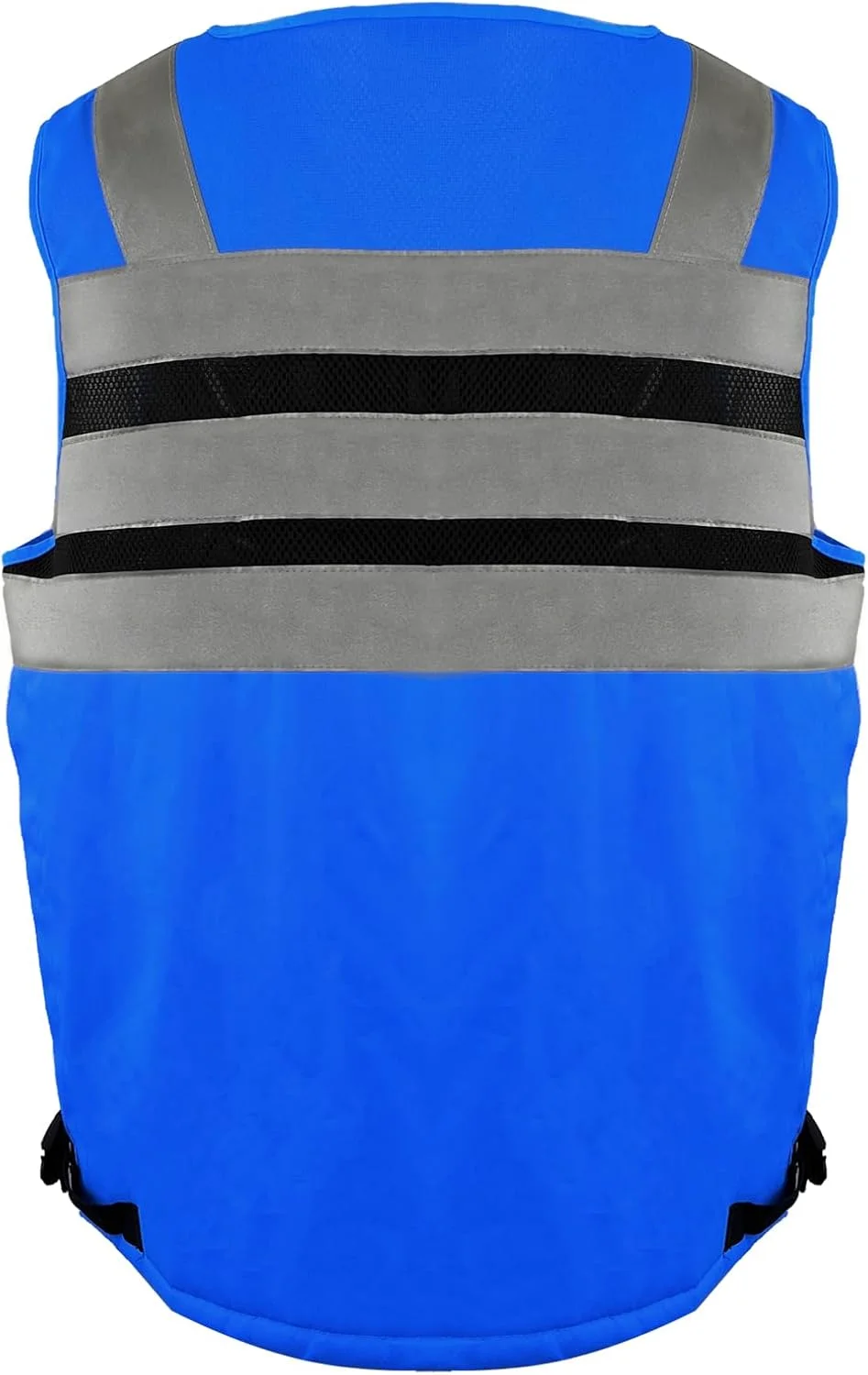 جلیقه ایمنی دید بالا SMASYS با نوار بازتابنده 3M، بافتنی و پارچه آکسفورد با جیب، لباس کار ساختمانی چند منظوره