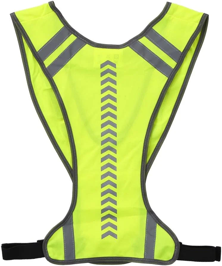 جلیقه ایمنی دید بالا Fawoonu، مناسب ورزش های فضای باز، دویدن و دوچرخه سواری، جلیقه بازتابنده با جیب