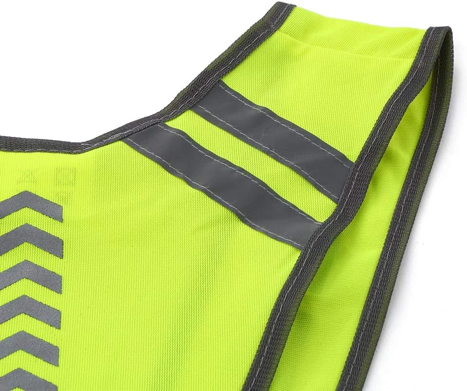 جلیقه ایمنی دید بالا Fawoonu، مناسب ورزش های فضای باز، دویدن و دوچرخه سواری، جلیقه بازتابنده با جیب