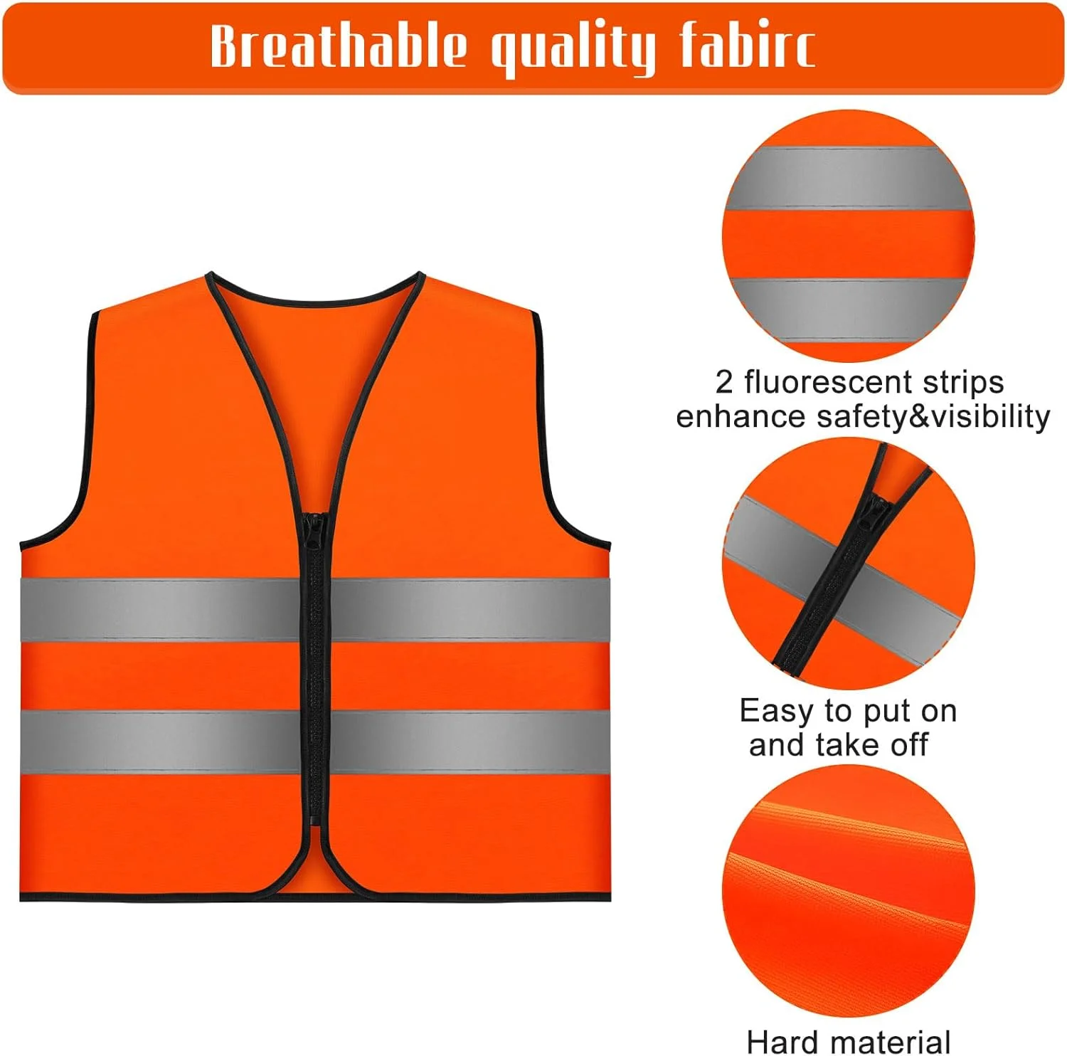 ست جلیقه شکار نارنجی و کلاه بافتنی برای کودکان (2 تکه) لباس شکار بازتابنده با دید بالا جلیقه های ایمنی نارنجی آتشین برای ساخت و ساز، لباس دویدن، پیاده روی شبانه، پیاده روی، پسران و دختران در فضای باز