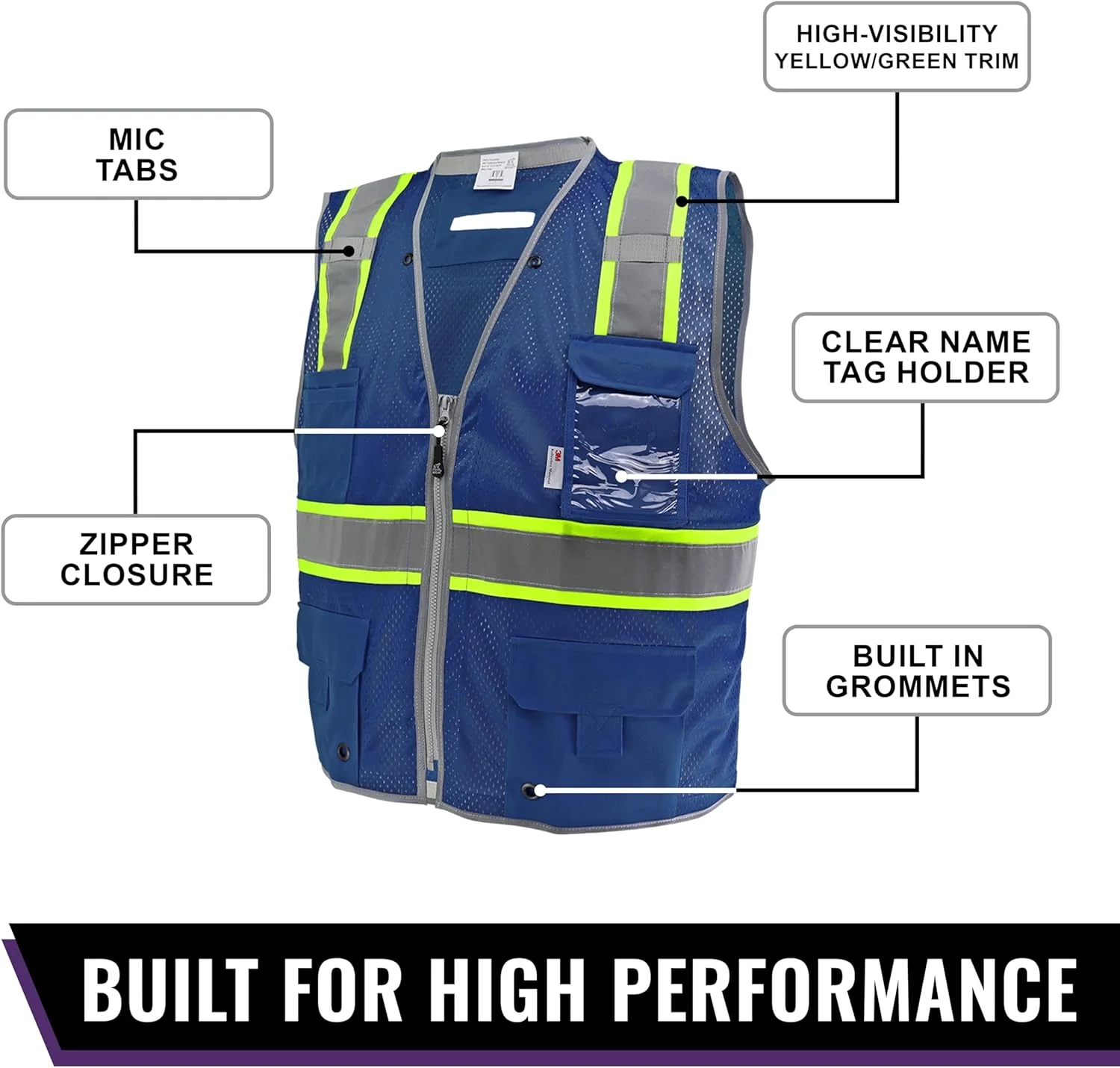 جلیقه ایمنی نقشه برداری گلوبال گلوو یونی‌سکس