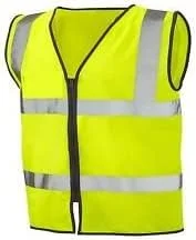 2 X FIRST AIDER Hi-Vis High-Viz Visibility Safety Vest Waistcoat